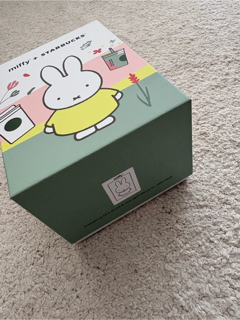 Miffy x Starbucks Decorative Gift Storage Box - White, Yellow, Pink, Green